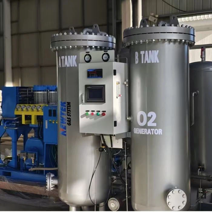 Planta PSA 300+300LPM Duplex com skid cilíndrico
